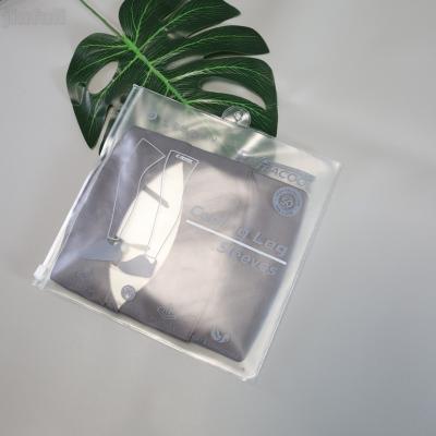 China Clear Plastic Clothing Zip Lock Bags Custom Printed Frosted Shipping Inner Packages for sale
