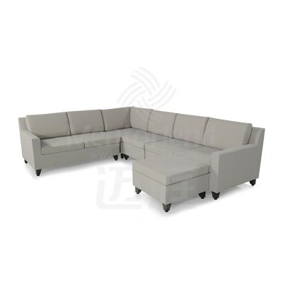 China Outdoor Flange L Sectional Sofa Set Vienna 6pcs Top Quality Modern Designs Modern Garden Furniture for sale