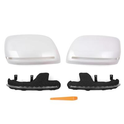 China Decoration High Quality Car rearview mirror cover with turn signal light for toyota landcruiser lc200 accessories for sale