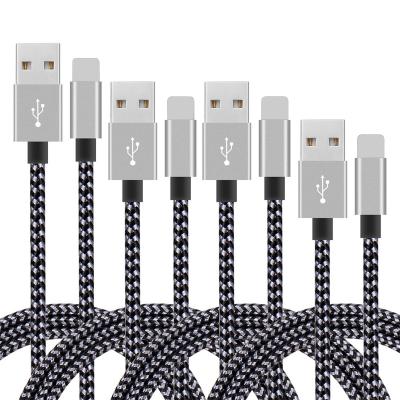 China Mobile Phone Customization Fabric Woven Charger Cable 2A Fast Charging Cable 8 Pin Type C Fast Micro Type C All Foil for sale