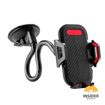 China Adjustable 360 Degree Rotation Car Mobile Phone New Adjustable Strong Car Adsorption 360 Degree Rotation Pipe Suction Glass Bracket for sale