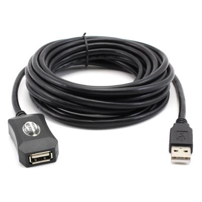China Computer Usb 2.0 High Speed Repeater Active Extension Cable 5m With Signal Amplifier Chipset for sale
