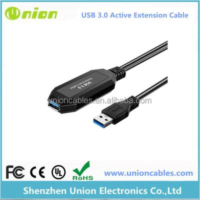 China COMPUTER USB 3.0 SuperSpeed Active Extension Repeater Cable Type A Male To Female 16ft 5M for sale