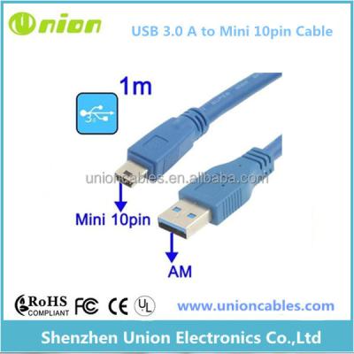 China 3AM MP3/MP4 Player Super High Speed USB To Mini 10pin Cable Adapter for sale