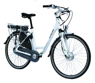 China Velocidad eléctrica femenina de Shimano 7 de la bici del paisaje urbano 700C y amortiguador de Dual Shock en venta