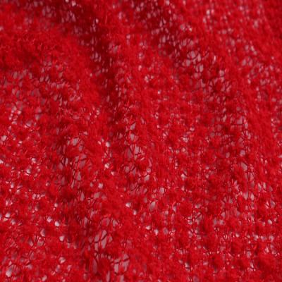 China Flame retardant 100%recycled polyester tying India embroidery eyelet knittedfabric for polo/soft/man/scarf/design for sale