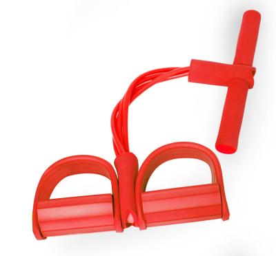 China Factory Price 4-Tube Elastic High Speed Elastic Multifunctional Pedal Gathering Pull Rope Bodybuilding Pedal Resistance Band for sale