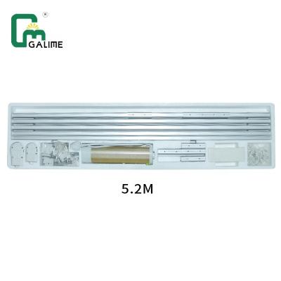 China Galime 5.2m Motor Curtain Track Intelligent Electric Curtain Wifi and Zigbee Curtain Pole Set for Home Hotel and office for sale