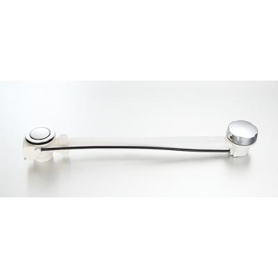 China Modern Unique Design Hot Selling Copper With Plastic Bath Drainer Cable Drain Bath Drainer for sale