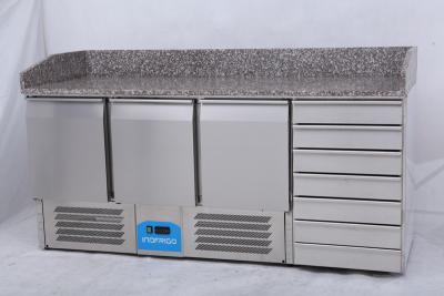 China Salad Prep Table For Restaurant PZ913(330) With Capacity 450L for sale