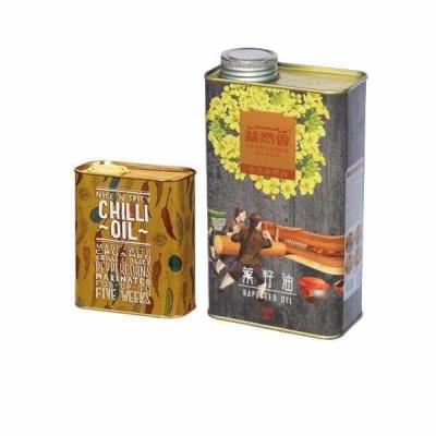 China 200ml 500ml 750ml 1L 1.25L 1.5L 3L Empty Square Metal Jerry Oil Tin Can For Motor Oil Brake Cleaner Car Oil Engine Fluid Paint for sale