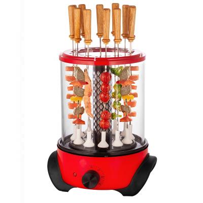 China Easily Assembled Automatic Rotary Roasting Totated Ceramic Heating Electric Vertical BBQ Grill Adjustable Thermostat Control for sale