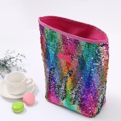 China Customized Eco-Friendly Thermal Insulation Seafood Glitter Logo Large Capacity Reusable Cooler Bag Eco-Friendly Take-Out Bag for sale