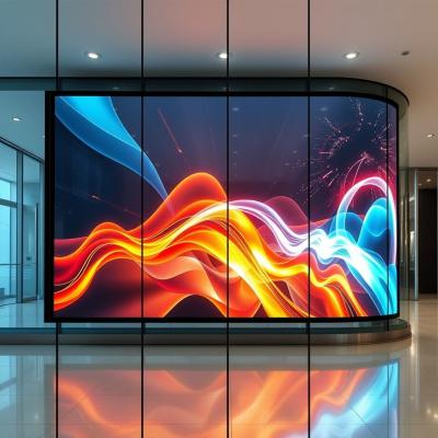 China Bendable Transparent LED Display Film IP65 Rated 5000nits Brightness Ultra-Thin 3.9mm Design Easy Installation for Curved Surfaces for sale