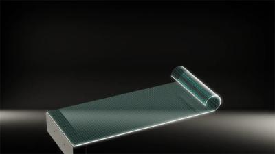 China Ultra-Thin 3.9mm Design High Transparency LED Film Screen 85% Light Transmittance 5000nits Brightness for sale