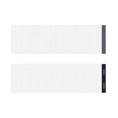 China IP65 Waterproof Glass Curtain Wall Advertising Thin Film LED Display 5000nits Brightness High Transparency 85% Easy Installation for sale
