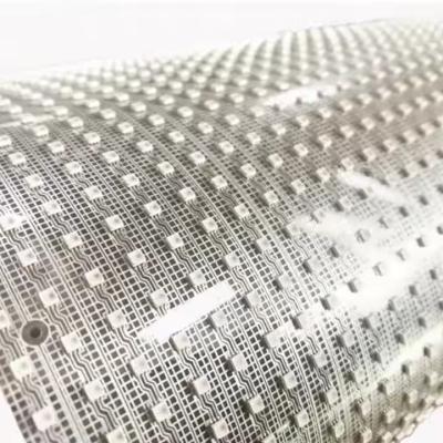 China Indoor Bendable Glass Curtain Wall Transparent LED Display 80% Light Transmittance Ultra-Thin Energy Saving for sale