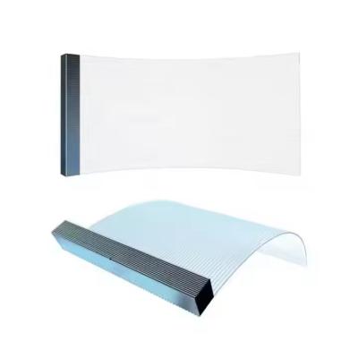 China IP43 Waterproof Glass Curtain Wall Advertising LED Film Screen 5000nits Brightness 3840Hz Refresh Rate Vertical≥140° View Angl for sale