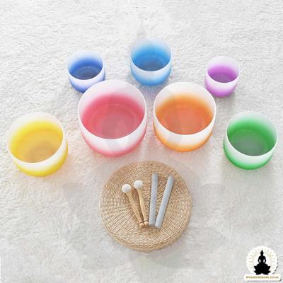 China Frosted Quartz Crystal Singing Bowl for Sound Therapy for sale
