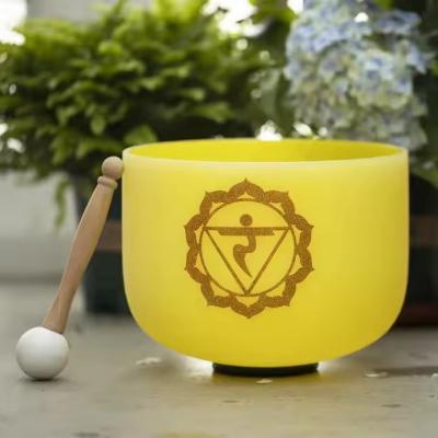 China Chakra color frosted singing bowl set 8-14'' for sale