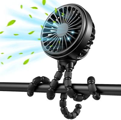 China Mini Hotel Table Type-C Portable USB Air Fans Low Noise Desktop 3 Speed Adjustable Portable Handheld Fans with Flexible Tripod for sale