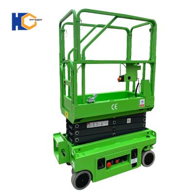 China Self Propelled Mini Hotels 3-4m Hydraulic Scissor Lift Platform Nose Gear Slewing Cylinder CE for sale
