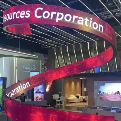 China Lionled P1.25 Indoor Flexible Led Display für Gebäude mit besonderer Form zu verkaufen