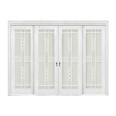 China Decoration Modern Design Multi-Door Leaf With Decorative Folding / Lattice Sliding Of Wooden Door for sale