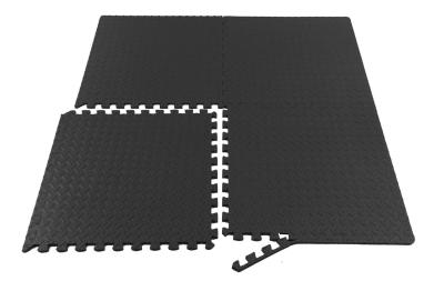 China Black Anti-Fatigue Fitness Exercise Gym Foam Floor Tiles For Kids for sale