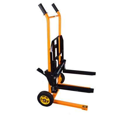 China Garment Shops Factory Direct Hydraulic Pallet Forklift Stacker, Platform Foot Lifer Type for sale
