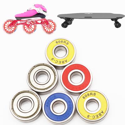 China Low Noise High Speed Deep Ball Bearing 608RS 8*22*7 Children's Car Toy For Skateboard Roller Skates Bearings Skateboard for sale
