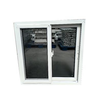 중국 통상 UPVC 슬라이딩 창문 및 문 터치 잠금과 함께 흰색 프로파일 판매용