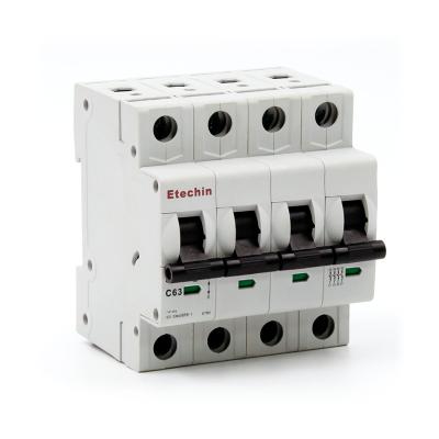 China B ETM3-H MCB Mini Miniature Circuit Breaker 10KA Kema 63 Amp 4p overload short circuit protection power safty house high quality for sale