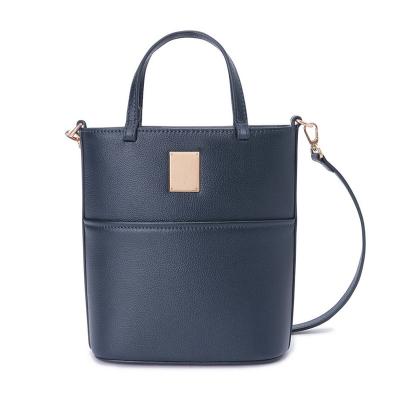 China Arming & Disarming Women PU Leather Handbags Shoulder Bag Female Handbags With Adjustable Long Strap for sale