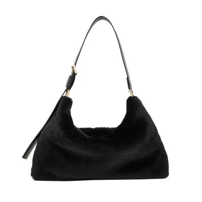 China Others Plush hand bags Autumn And Winter Fashion Women handbags Plush Lady Hand Bags for sale