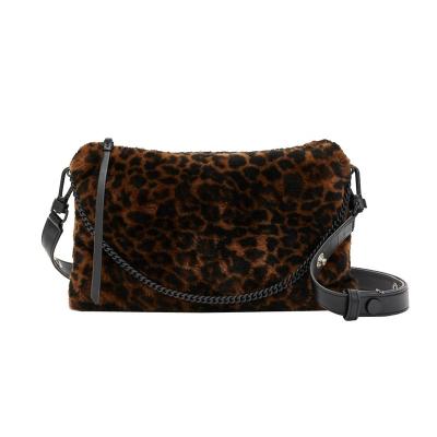 China Durable Top quality handbags and chain leopard pattern crossbody bag for women in daily used or party or as gifts for sale