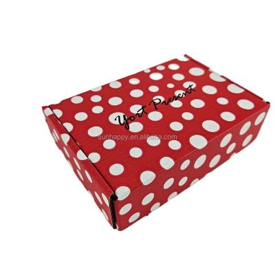 China Recyclable SunHappy Design Free Skincare / Cosmetic Mailer Box , Custom Eco Cardboard Packaging Paper Logo Printed Corrugated Shipping Boxes for sale
