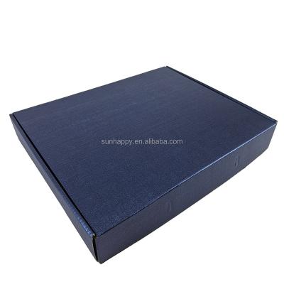 China Wholesale Factory Custom Blue Recyclable Corrugated Paper Box Cardboard Shipping Carton for sale
