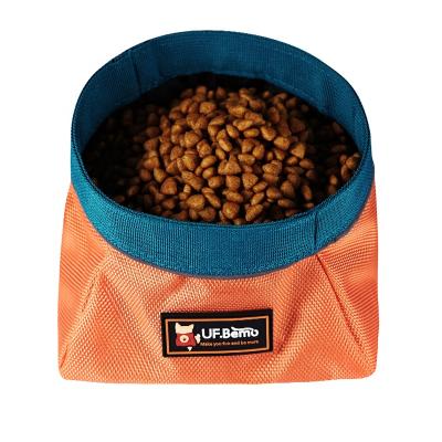 China UFBemo Sustainable High Quality Polyester Waterproof Convenient Collapsible Water And Food Bowl For Dog Cat for sale