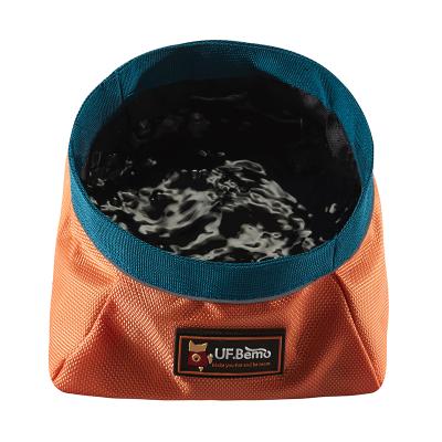 China UFBemo Sustainable Portable Collapsible Collapsible Waterproof Fabric Canvas Dog Bowl for sale