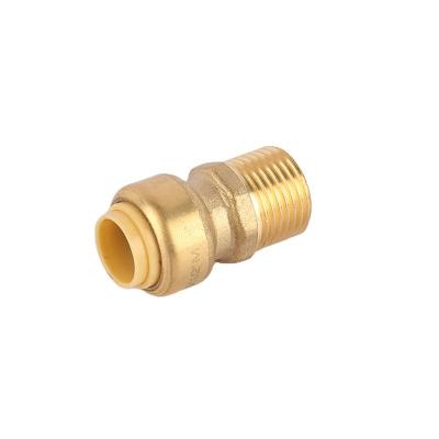 China Brass Quick Coupling Hose Connector Circle Head Reduce Diameter Metal Wire Joint Copper Gold Tubes Common for sale