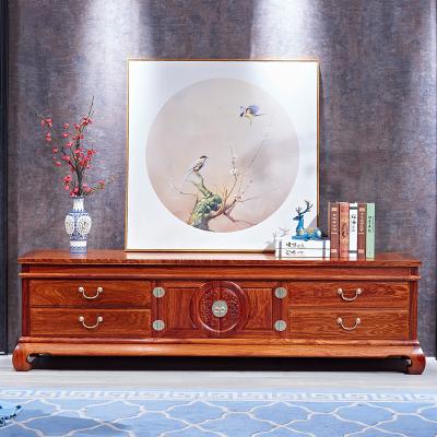 China Antique Chinese Traditional Mahogany TV Cabinet All Floor Cabinet Red Sandalwood Meeting Storage Cabinet Solid Wood Rosewood Living Room for sale