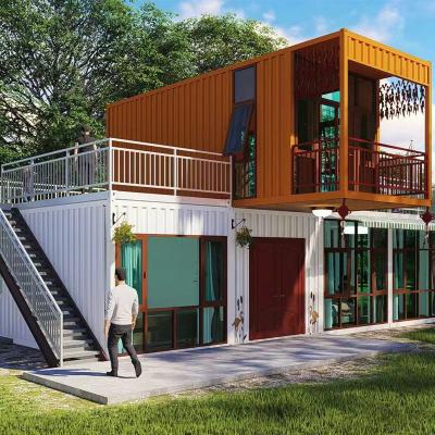 中国 20FT 2階建て モダンフラットパックハウス モジュール式プリファブリックホテル様式のアパート 販売のため