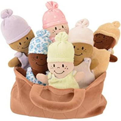 China Hot Selling Best Quality Cute Cartoon Toy Basket Of Creative Babies Spirits Plush Dolls For Baby for sale