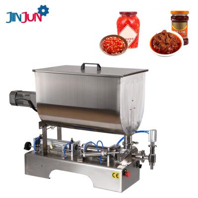 China JINJUN Food Semi-automatic Pneumatic Desktop Cosmetic Cream Paste Honey Bottle Filling Oil Oil Machine for sale