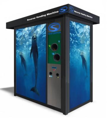 China Battery Recycle Vending Machine IOT Control Software Link To APP , Facebook , Twitter for sale