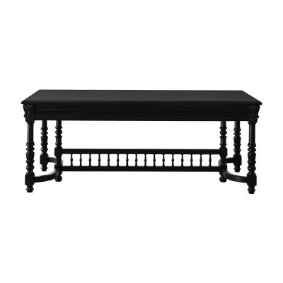 China French dining table desk desk (the other) of retro solid wood adjustable American rectangular dining table for sale