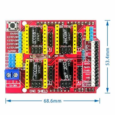 China A4988 Painel de direção Impressora 3D CNC Shield V3 Engraving Machine Expansion Board à venda