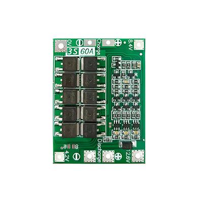 Chine CA-3S-60A Chargeur de batterie au lithium Li-ion Module de cellule Lipo PCB BMS Plaque de protection pour le moteur de forage 12.6V avec équilibre à vendre