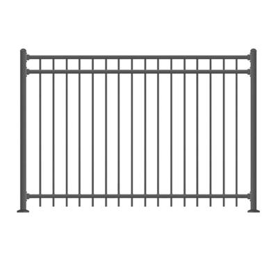 China Factory Custom Farmhouse Home Decorative Easily Assembled Stainless Steel Post Wrought Iron Privacy Fence Gate for sale